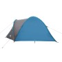 Tenda da Campeggio a Cupola per 4 Persone Blu Impermeabile