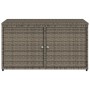 Armadietto Portaoggetti Giardino Grigio 110x55x60,5 Polyrattan