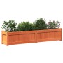 Fioriera Giardino Marrone Cera 150x31x31 cm Legno Massello Pino