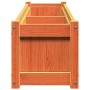 Fioriera Giardino Marrone Cera 150x31x31 cm Legno Massello Pino