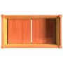 Fioriera Giardino Marrone Cera 90x50x70 cm Legno Massello Pino