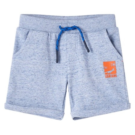 Pantaloncini per Bambini con Coulisse Blu Mélange 104