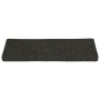 Tappetini per Scale Tessuto Agugliato 15 pz 65x21x4cm Antracite