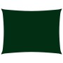 Parasole a Vela Oxford Rettangolare 5x7 m Verde Scuro