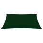 Parasole a Vela Oxford Rettangolare 5x7 m Verde Scuro