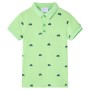 Polo da Bambino Verde Neon 104