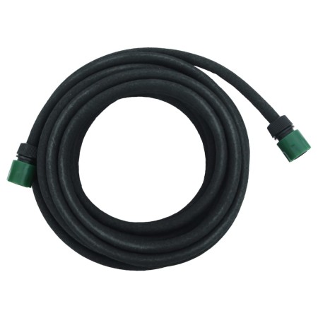 Tubo di Irrigazione da Giardino Nero 0,6" 10 m in Gomma