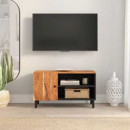 Mobile Porta TV 80x33x46 cm in Legno Massello di Acacia