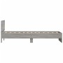 Giroletto con Testiera e LED Grigio Sonoma 90x190 cm