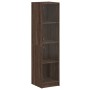 Credenza con Ante in Vetro Rovere Marrone 35x37x142 cm