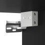 Mobile a Muro con Ante in Vetro Nero 35x37x68,5 cm