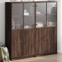 Libreria Ante Rovere Marrone 136x37x142 cm in Legno Multistrato