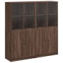 Libreria Ante Rovere Marrone 136x37x142 cm in Legno Multistrato