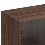 Libreria Ante Rovere Marrone 136x37x142 cm in Legno Multistrato