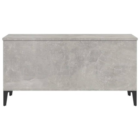 Tavolino Salotto Grigio Cemento 90x44,5x45 cm Legno Multistrato