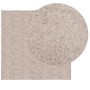 Tappeto Shaggy PAMPLONA a Pelo Lungo Moderno Beige 120x120 cm