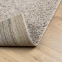 Tappeto Shaggy PAMPLONA a Pelo Lungo Moderno Beige 120x120 cm