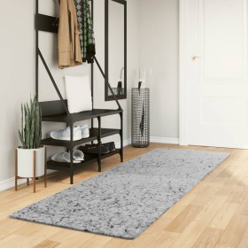 Tappeto Shaggy PAMPLONA a Pelo Lungo Moderno Grigio 80x250 cm