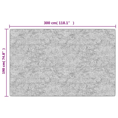 Tappeto Lavabile 190x300 cm Beige Antiscivolo