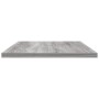 Mensole Parete 4pz Grigio Sonoma 60x20x1,5cm Legno Multistrato