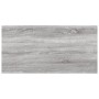 Mensole Parete 4pz Grigio Sonoma 60x20x1,5cm Legno Multistrato