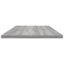 Mensole Parete 4pz Grigio Sonoma 100x30x1,5cm Legno Multistrato