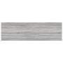 Mensole Parete 4pz Grigio Sonoma 100x30x1,5cm Legno Multistrato