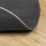 Tappeto IZA a Pelo Corto con Aspetto Scandinavo antracite Ø80cm
