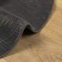 Tappeto IZA a Pelo Corto con Aspetto Scandinavo antracite Ø80cm