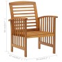 Set Divani da Giardino 5 pz in Legno Massello di Acacia