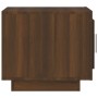 Tavolino da Salotto Rovere Marrone 51x50x45 cm Legno Compensato