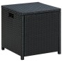 Set Divani da Giardino 6 pz con Cuscini in Polyrattan Nero