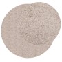 Tappeto Shaggy PAMPLONA a Pelo Lungo Moderno Beige Ø 240 cm
