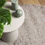 Tappeto Shaggy PAMPLONA a Pelo Lungo Moderno Beige Ø 240 cm