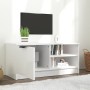 Mobile Porta TV Bianco Lucido 80x35x45 cm in Legno Multistrato