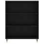 Libreria Nera 69,5x32,5x90 cm in Legno Multistrato