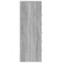 Credenza 6 Cassetti Grigio Sonoma 50x34x96 cm Legno Multistrato