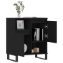 Credenza Nero 60x35x70 cm in Legno Multistrato