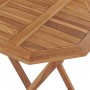 Tavolo da Giardino Pieghevole 60x60x75 cm in Massello di Teak