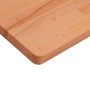 Piano Tavolo 100x60x2,5cm Rettangolare Legno Massello di Faggio