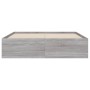 Giroletto Cassetti Grigio Sonoma 120x200 cm Legno Multistrato