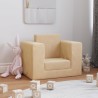 Divano Letto per Bambini Crema in Morbido Peluche