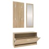 Set Scarpiere 3 in 1 rovere sonoma in Legno Multistrato