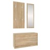 Set Scarpiere 3 in 1 rovere sonoma in Legno Multistrato