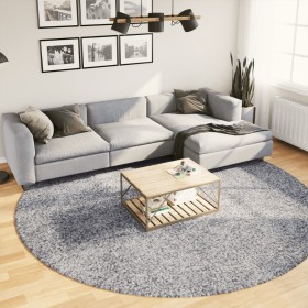 Tappeto Shaggy PAMPLONA a Pelo Lungo Moderno Blu Ø 280 cm