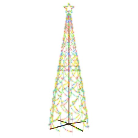 Albero di Natale a Cono Colorato 500 LED 100x300 cm