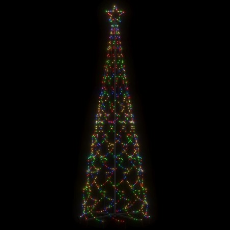 Albero di Natale a Cono Colorato 500 LED 100x300 cm