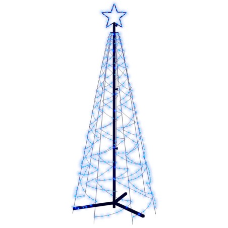 Albero di Natale a Cono Blu 200 LED 70x180 cm