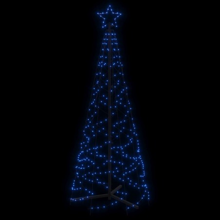 Albero di Natale a Cono Blu 200 LED 70x180 cm