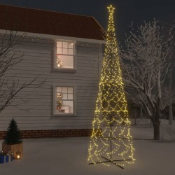 Albero di Natale a Cono Bianco Caldo 3000 LED 230x800 cm